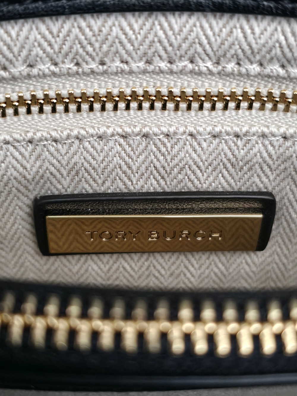 Tory Burch Kira Chevron Convertible Bag Black‎ Shoulder Chain Crossbody Leather - Picture 11 of 13